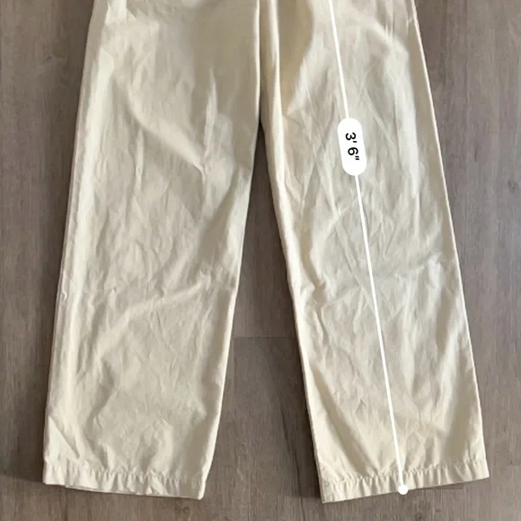 Levi’s Premium 100% Cotton High Loose Pleated Pants - Cream Beige - Size 25 - Picture 13 of 13